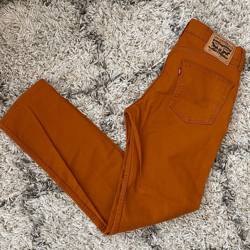 Levi's Men's 511 Slim Jeans 32/32 - Orange